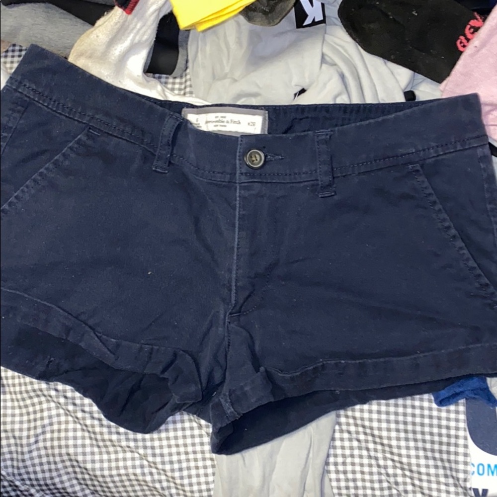 Navy blue short shorts
